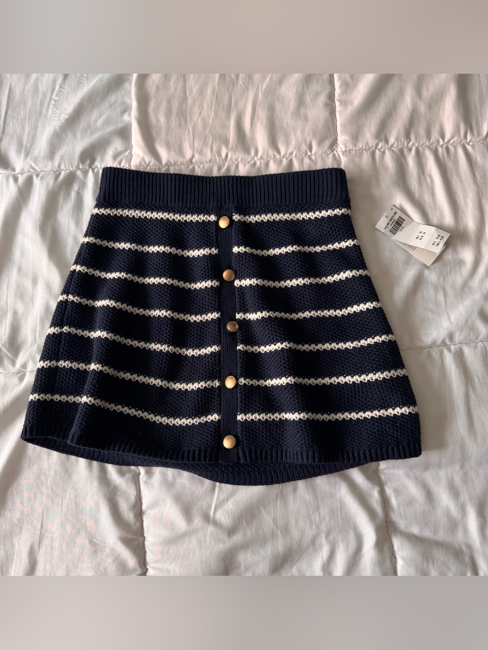 Abercrombie & Fitch Kids Knit Nautical Striped Skort Skirt